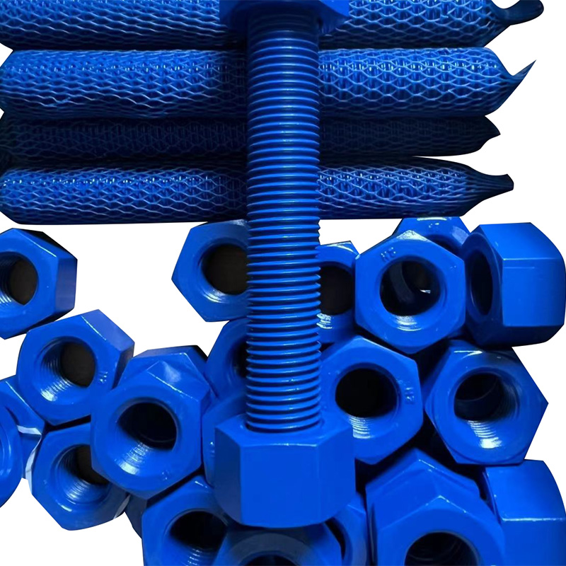 Teflon Blue Stud Bolts Marine Anti-Corrosion Speciaal gebruik