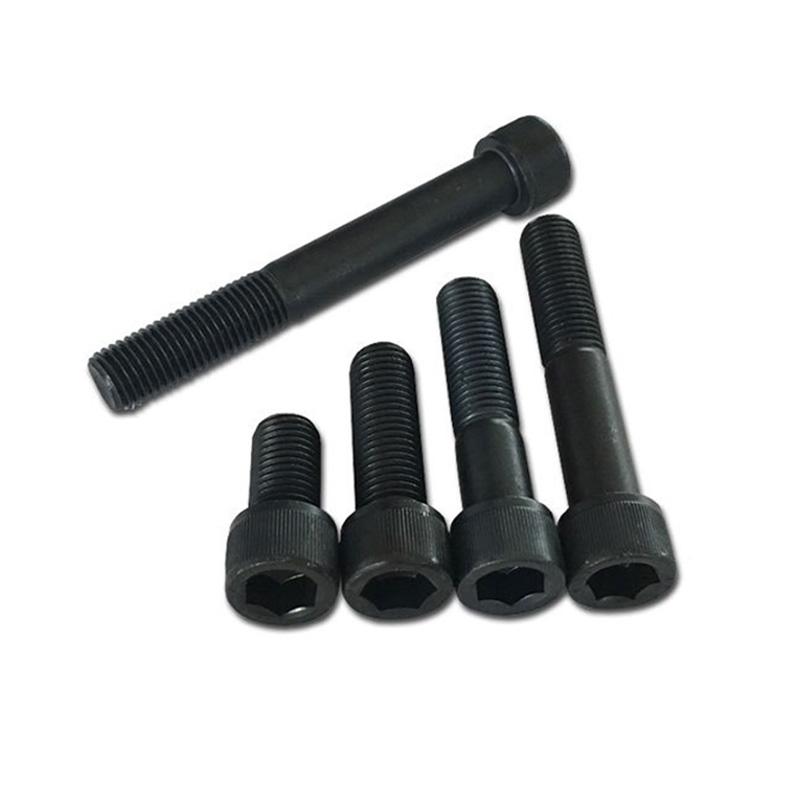 Zwarte half-thread zeshoekige socketschroef