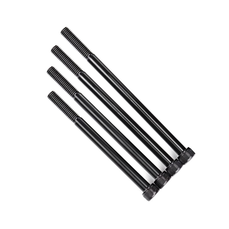 Zwarte half-thread zeshoekige socketschroef