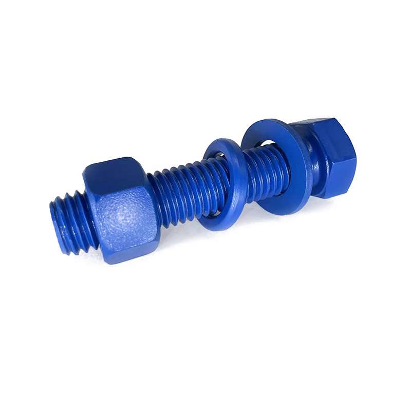 Grade 10.9 12,9 8.8 A2 70 Roestvrijstalen zeshoekige schroefblauwe schroef