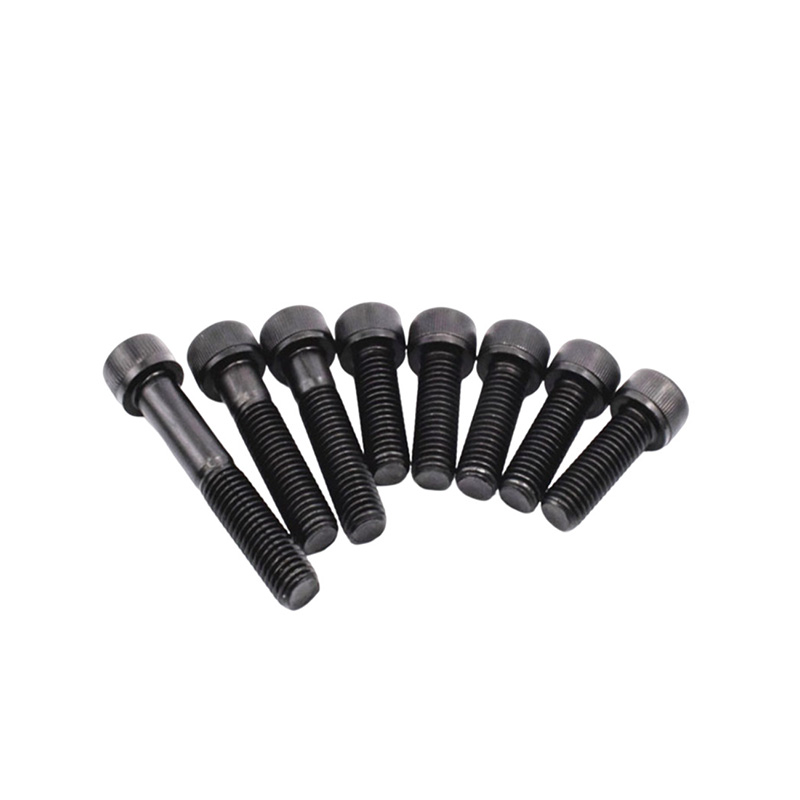 A2 70 Zwarte roestvrijstalen zeshoekige komstoffenschroef