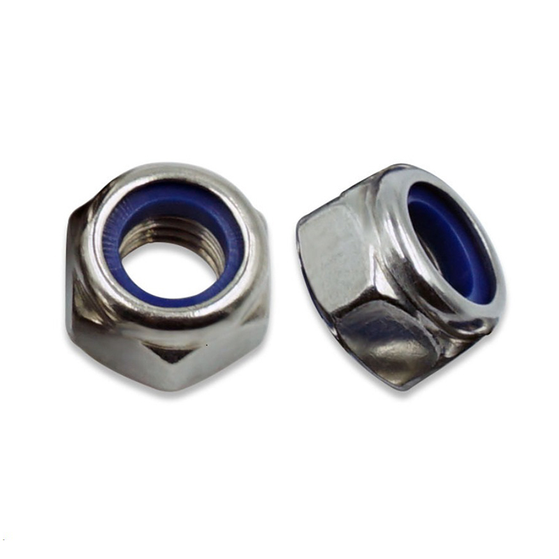 DIN 985 Koolstofstaal verzinkte nylon borgmoer